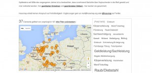 Screenshot von hoaxmap.org